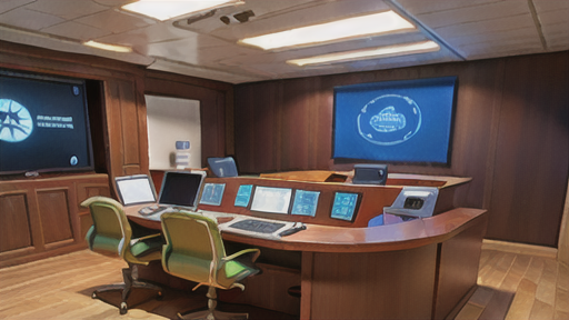 実機と同様の中央制御室を再現